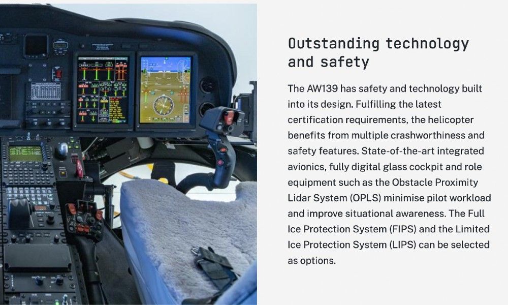 Aw139 Cockpit Layout
